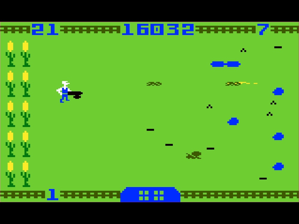 Gameplay of Worm Whomper for Intellivision